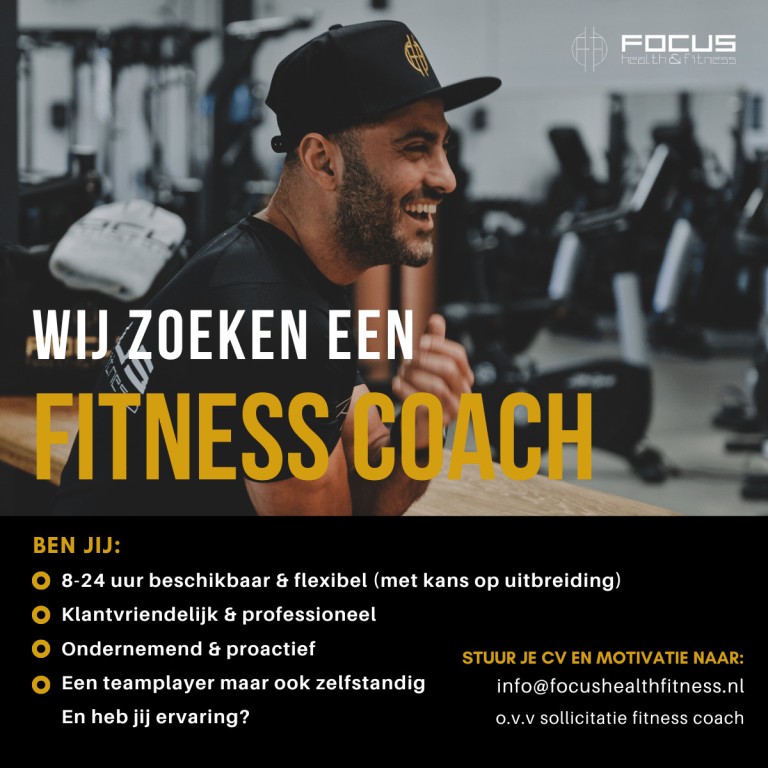 vacature fitness coach